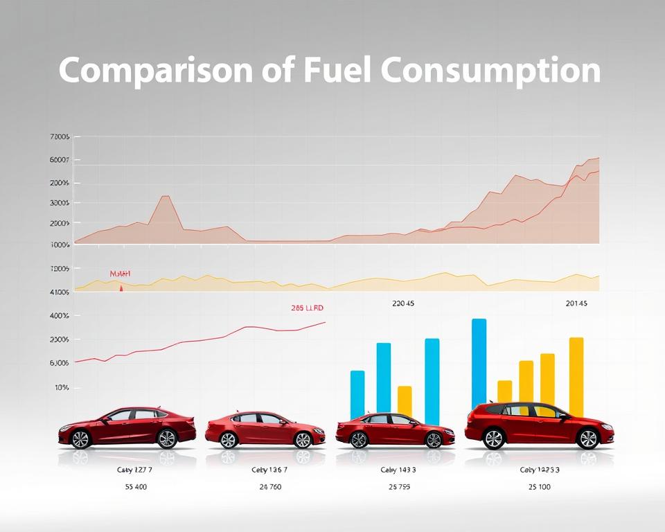 Comparação consumo combustível