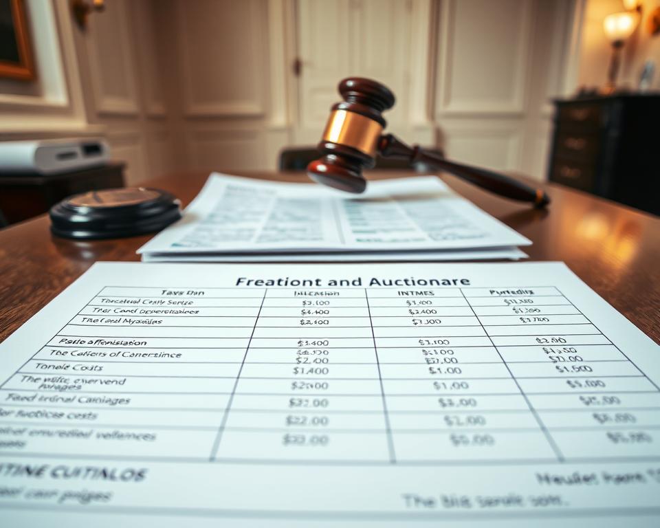 guia de taxas em leilão