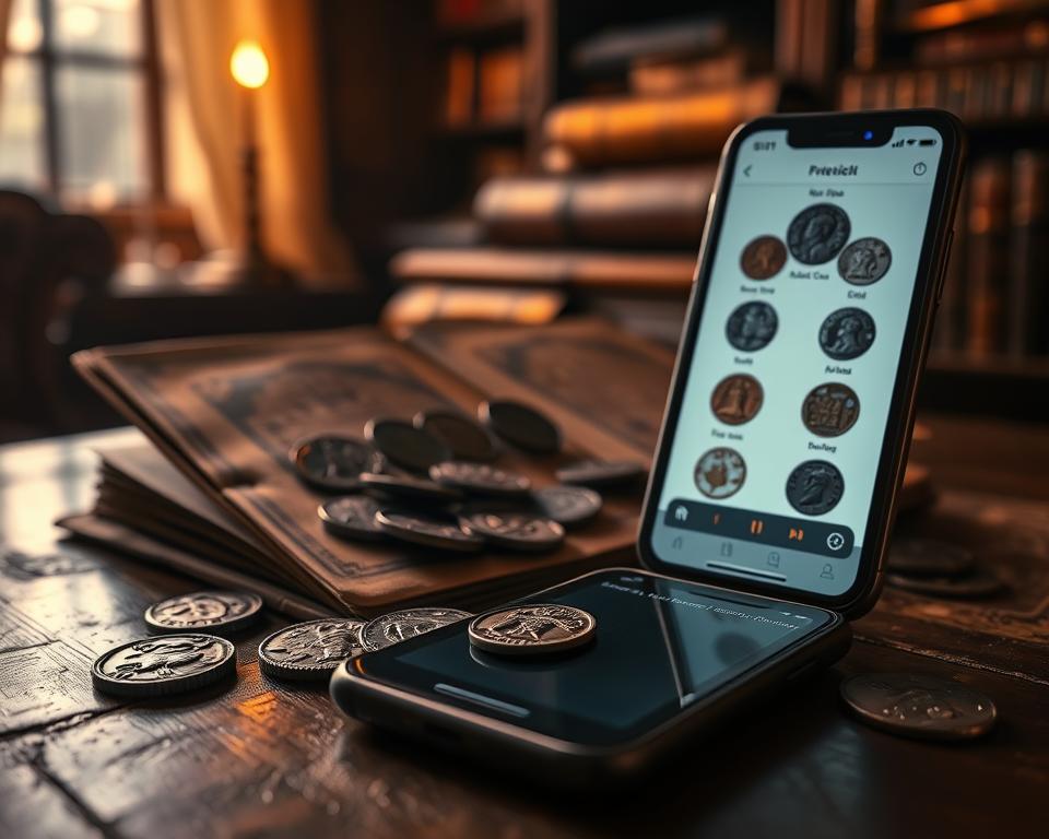 como identificar moedas antigas pelo celular