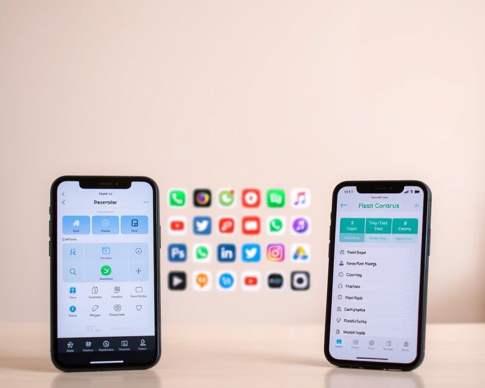 A high-quality comparison of the best parental control apps, showcased in a clean, modern layout. In the foreground, three mobile device screens display the user interfaces of leading parental control apps, each with intuitive controls and customizable settings. In the middle ground, a grid of app icons and logos represents the diversity of options available. The background features a soft, blurred gradient in calming hues, creating a professional, informative atmosphere. Crisp, natural lighting from an off-camera source illuminates the scene, highlighting the apps' key features and functionality. The overall composition conveys a sense of trust, ease of use, and comprehensive parental control capabilities. A high-quality comparison of the best parental control apps, showcased in a clean, modern layout. In the foreground, three mobile device screens display the user interfaces of leading parental control apps, each with intuitive controls and customizable settings. In the middle ground, a grid of app icons and logos represents the diversity of options available. The background features a soft, blurred gradient in calming hues, creating a professional, informative atmosphere. Crisp, natural lighting from an off-camera source illuminates the scene, highlighting the apps' key features and functionality. The overall composition conveys a sense of trust, ease of use, and comprehensive parental control capabilities.