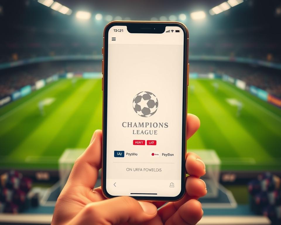 app para assistir jogos da Champions League