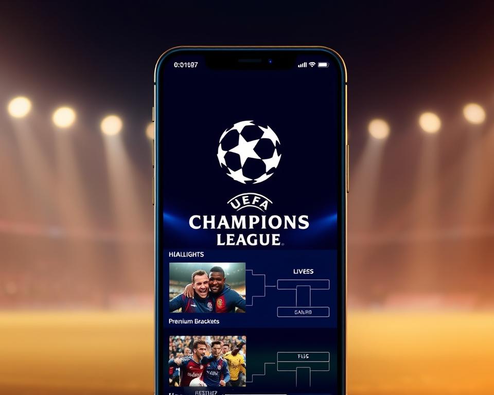 app para assistir jogos da Champions League