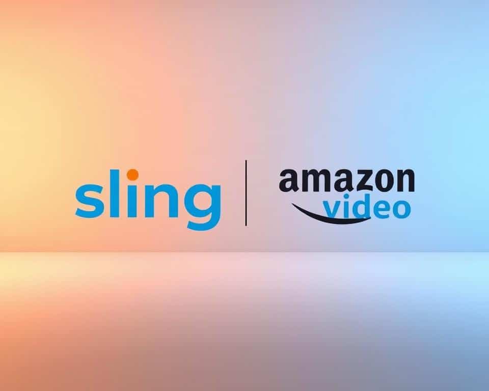 A streamlined and modern composition showcasing the logos and visual identities of Sling TV and Amazon Prime Video. Set against a clean, minimalist background with soft, even lighting and a subtle gradient, the arrangement of the logos creates a harmonious, balanced design. The two services are positioned centrally, their colors and shapes complementing each other to convey a sense of integration and cohesion. The overall mood is professional, tech-savvy, and visually appealing, reflecting the premium streaming experience these platforms offer. A streamlined and modern composition showcasing the logos and visual identities of Sling TV and Amazon Prime Video. Set against a clean, minimalist background with soft, even lighting and a subtle gradient, the arrangement of the logos creates a harmonious, balanced design. The two services are positioned centrally, their colors and shapes complementing each other to convey a sense of integration and cohesion. The overall mood is professional, tech-savvy, and visually appealing, reflecting the premium streaming experience these platforms offer.