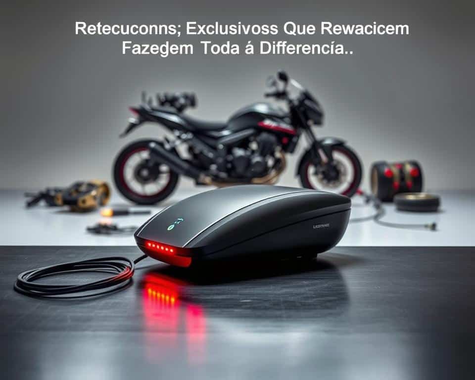 An advanced automotive scanner for motorcycles, with a sleek and modern design. In the foreground, the scanner sits on a reflective metal surface, its smooth contours and high-tech LED indicators catching the light. In the middle ground, various motorcycle parts are arranged neatly, conveying the device's versatility and precision. The background is a minimalist studio setting, with soft, directional lighting that casts subtle shadows, creating depth and drama. The overall mood is one of technological sophistication and innovation, perfectly suited to illustrate the "Recursos Exclusivos Que Fazem Toda a Diferença" section of the article. An advanced automotive scanner for motorcycles, with a sleek and modern design. In the foreground, the scanner sits on a reflective metal surface, its smooth contours and high-tech LED indicators catching the light. In the middle ground, various motorcycle parts are arranged neatly, conveying the device's versatility and precision. The background is a minimalist studio setting, with soft, directional lighting that casts subtle shadows, creating depth and drama. The overall mood is one of technological sophistication and innovation, perfectly suited to illustrate the "Recursos Exclusivos Que Fazem Toda a Diferença" section of the article.