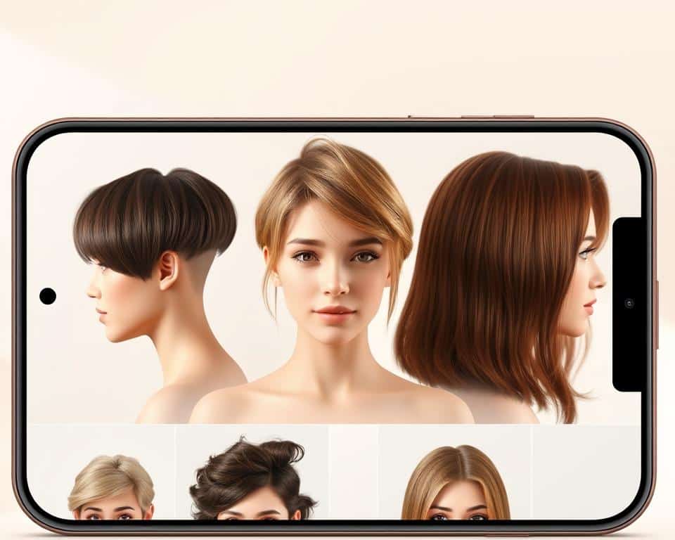 app para simular cortes de cabelo