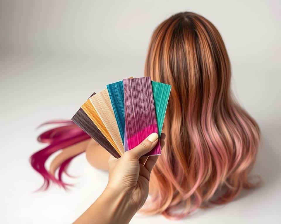 teste de tintura antes de pintar o cabelo