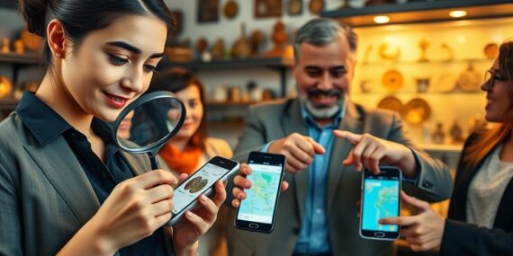 Descubra moedas valiosas com o app