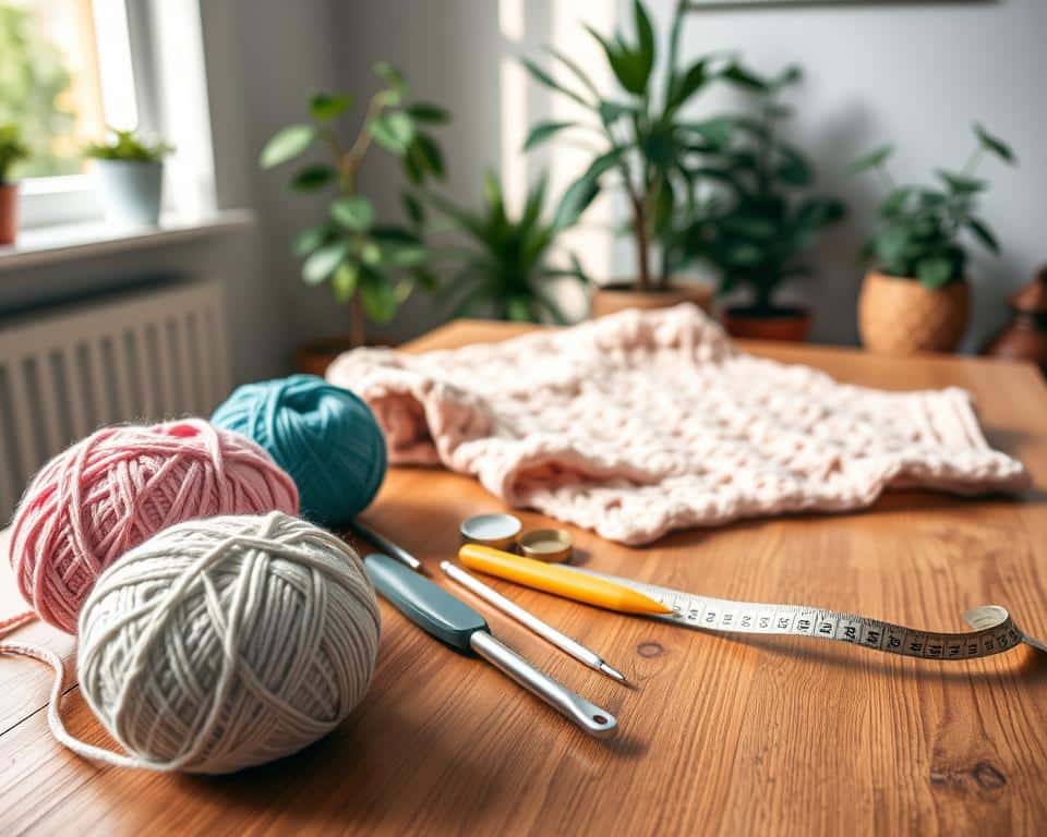 Materiais para crochê iniciantes