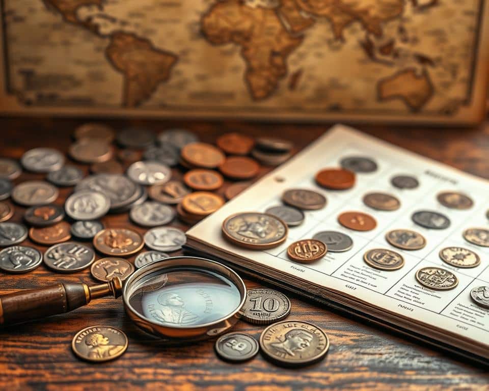 identificação de moedas antigas