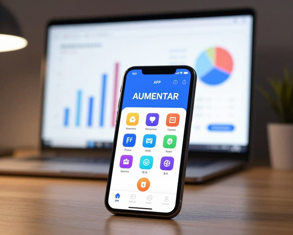 APP AUMENTAR interface limpeza celular