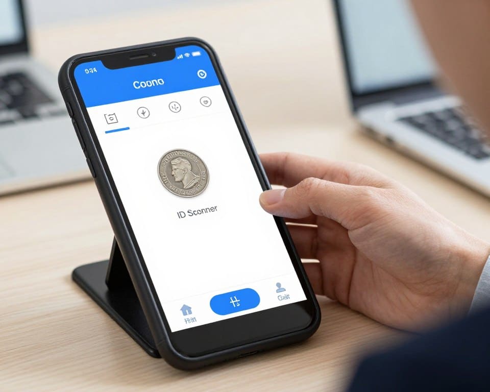 aplicativo Coin ID Scanner para identificar moedas raras