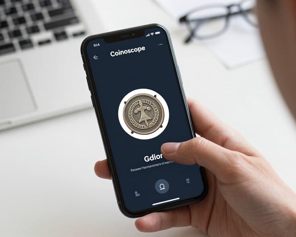 aplicativo Coinoscope para identificar moedas