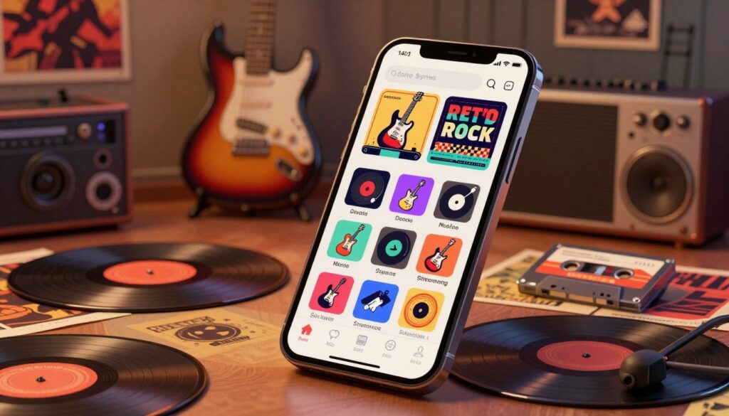 plataformas de streaming de rock retrô