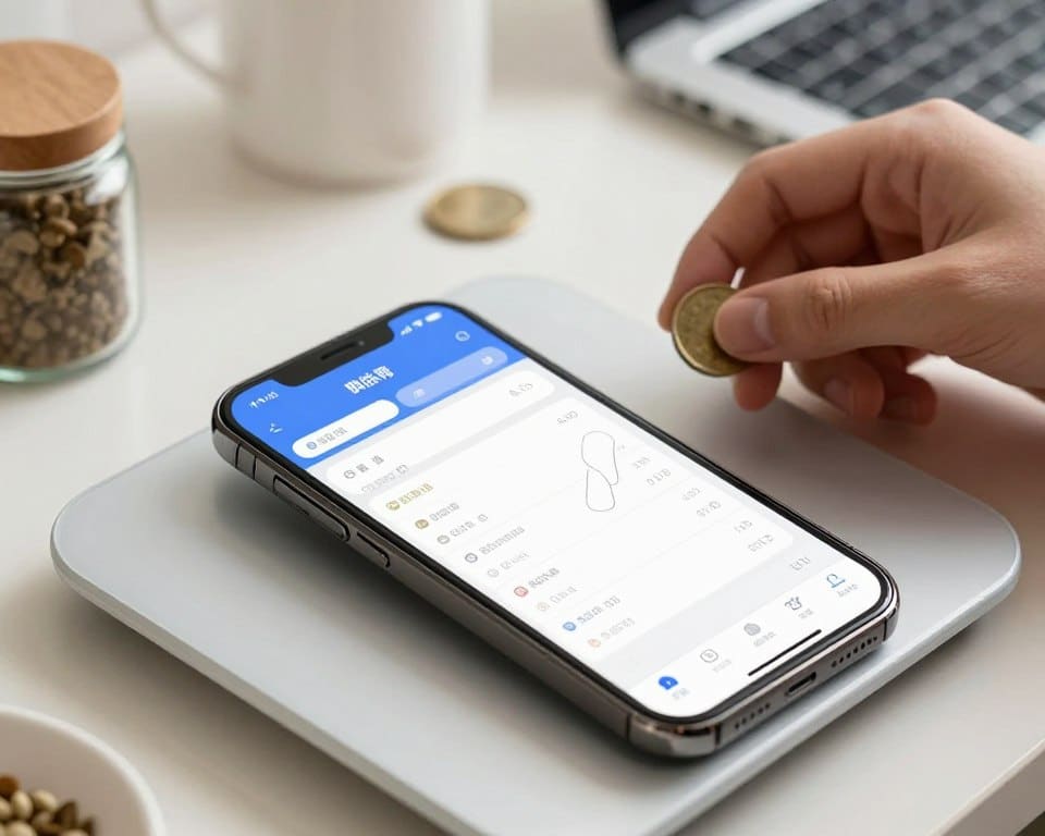 tecnologia de balanças digitais no smartphone