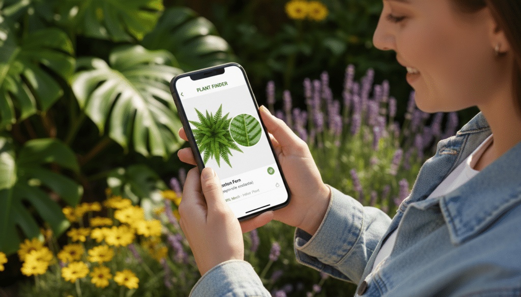 Aplicativo detector de plantas no smartphone