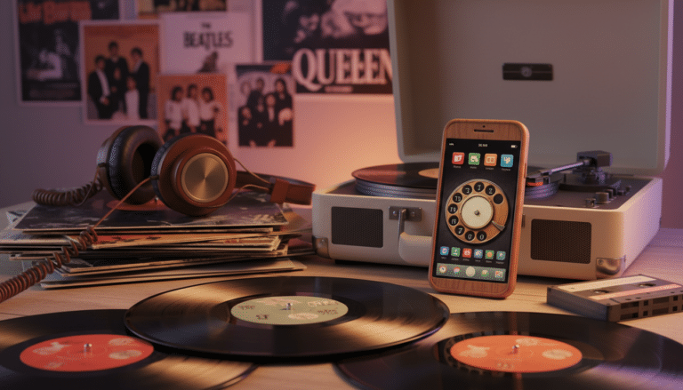 O som das décadas passadas no celular