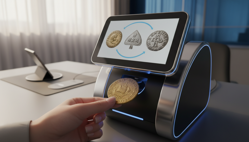 tecnologia para identificação de moedas tecnologia para identificação de moedas