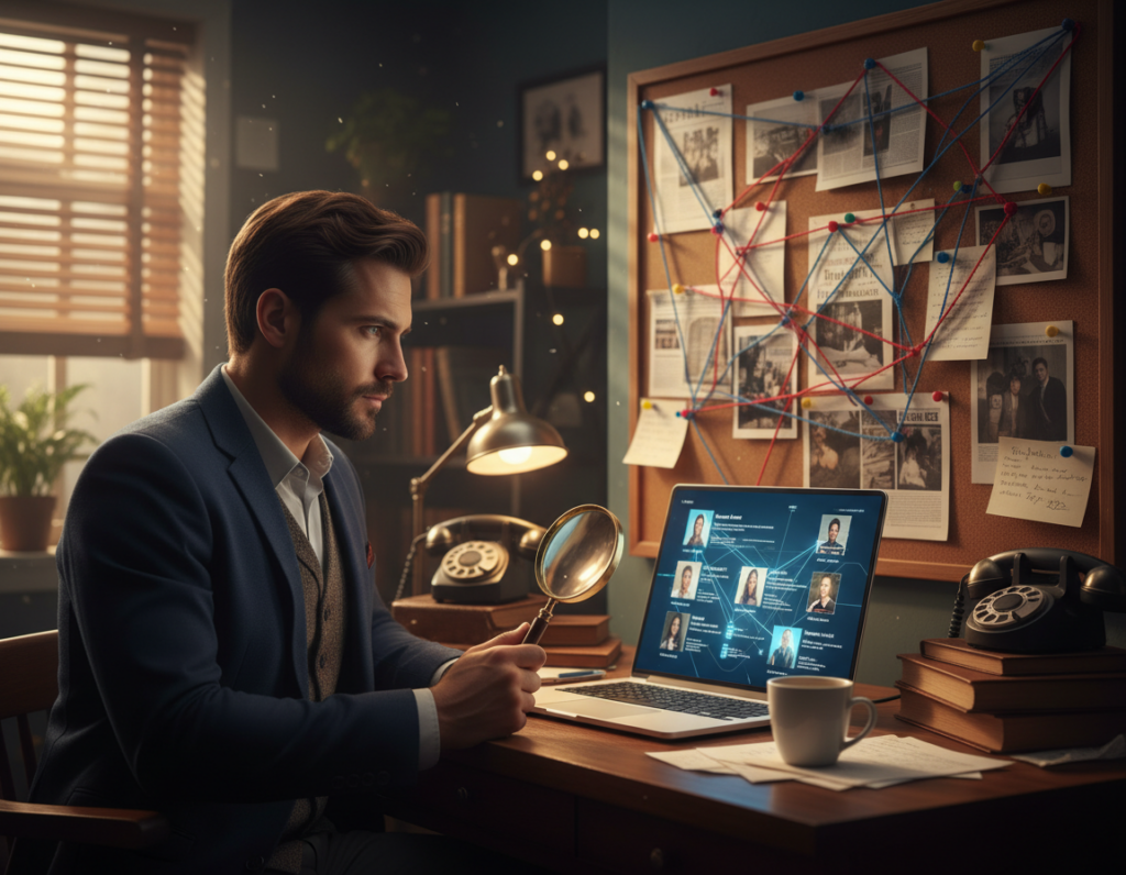 Jogo de detetive para descobrir quem stalkeou meu perfil