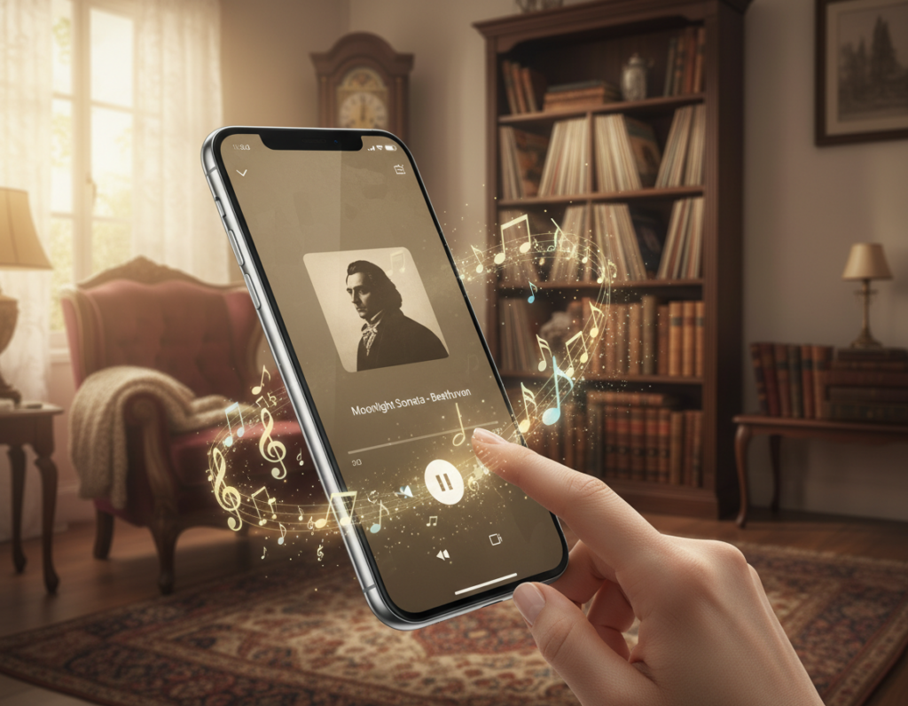 Ouça músicas antigas no celular
