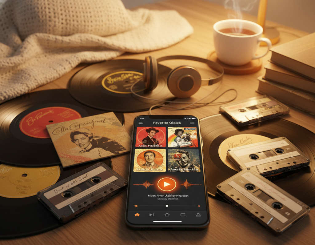 aplicativo de música com suas músicas antigas favoritas