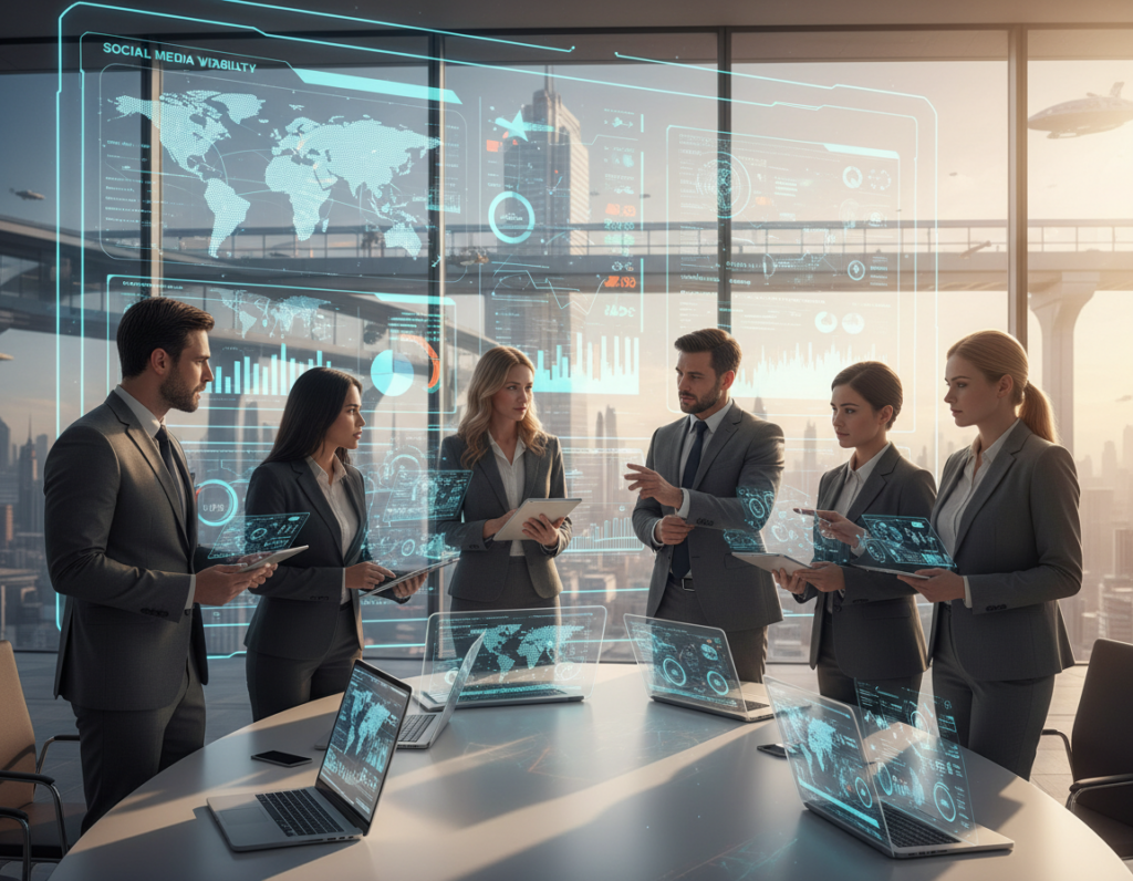 mecanismo visualizações perfil redes sociais