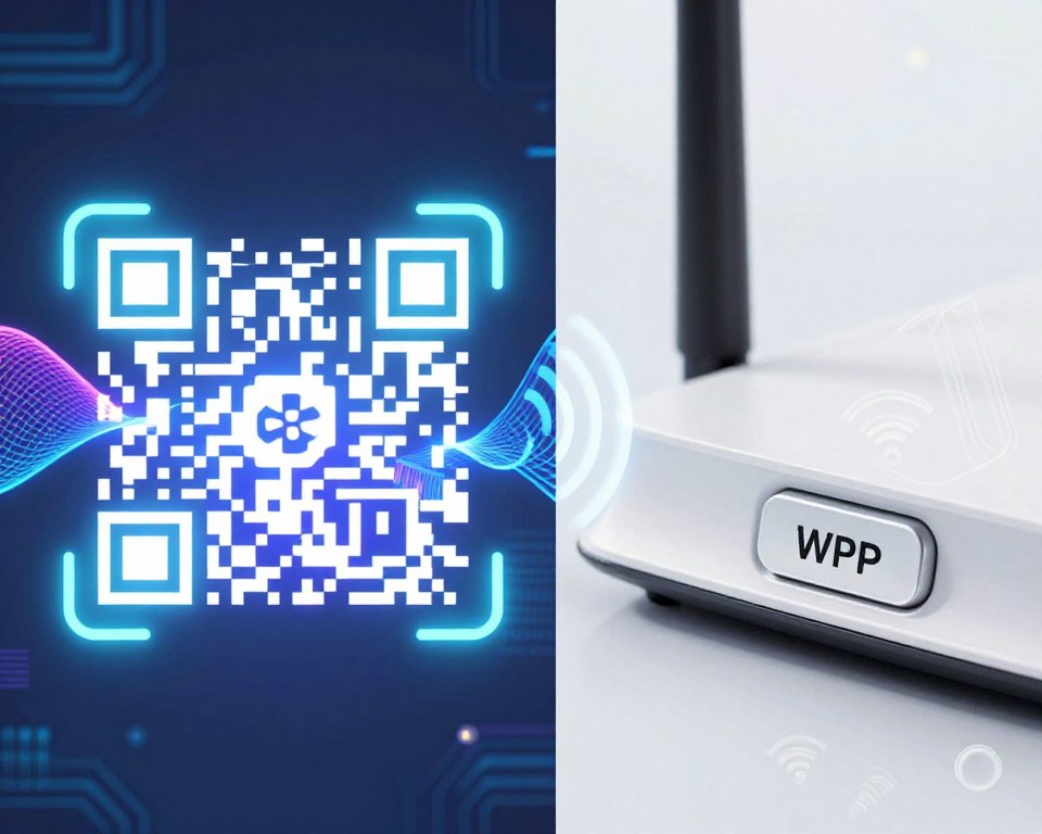 método qr code versus botão wps