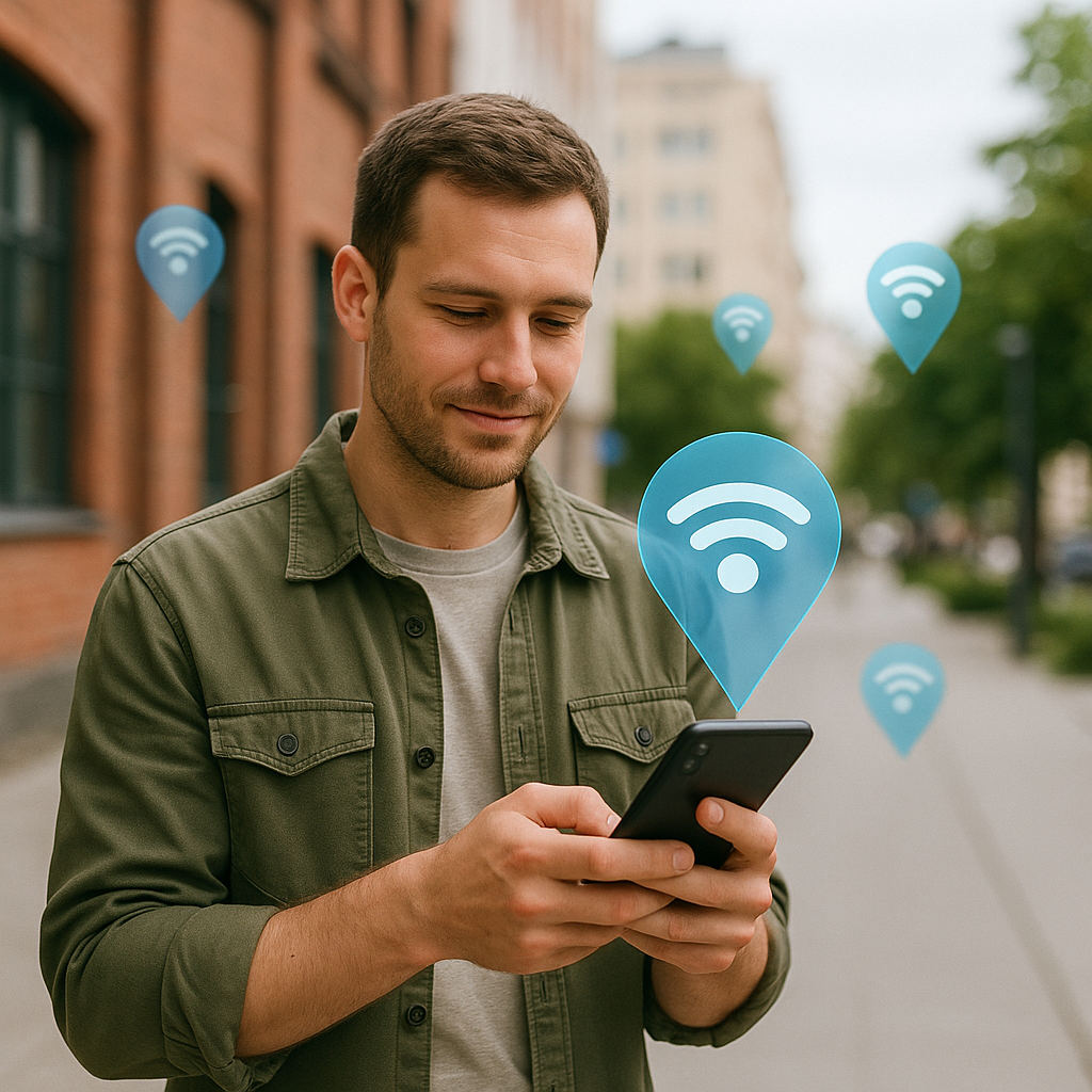 Localize pontos de Wi-Fi próximos