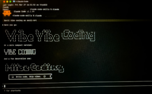 Computer screen displays "vibe vibe coding" text. — Foto por Bernd 📷 Dittrich na Unsplash