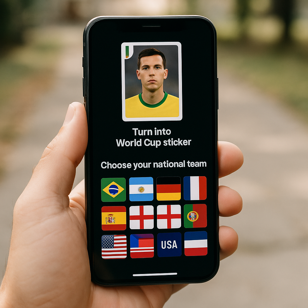 Virar Figurinha da Copa: Escolha sua Seleção!